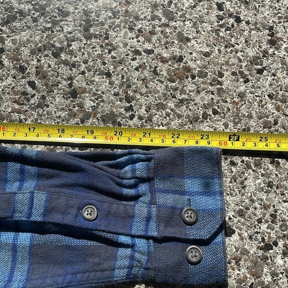 Anchorage Expedition Shacket Flip Cuffs Mens Sz M Flannel‎ Shirt Bluestone, - Picture 12 of 16